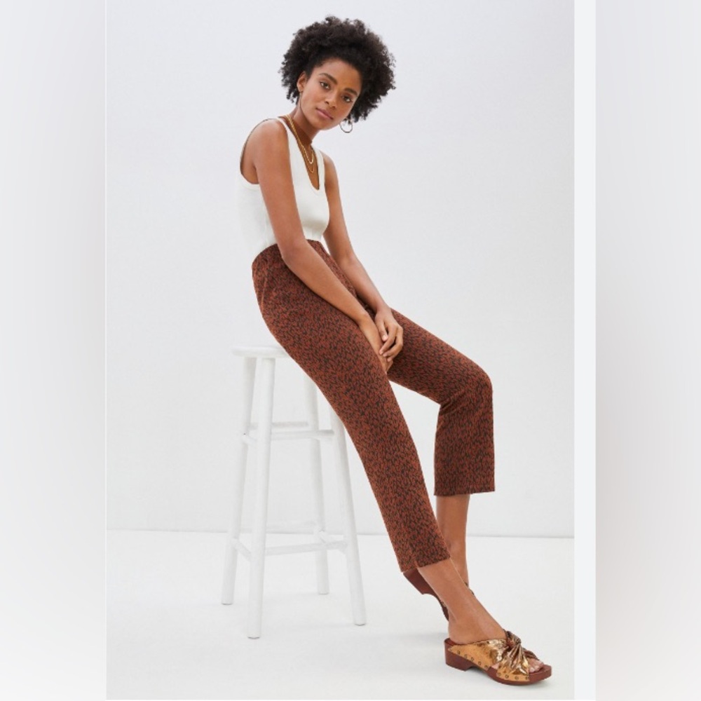 NWOT Anthropologie Mikayla Cropped Flared Trousers